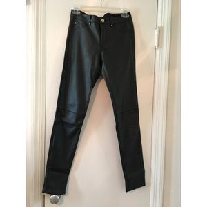 H&M faux leather pants